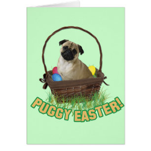 Happy Eastern Pug Card