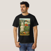 Happy Eastertide  Paasbunny en kinderen T-shirt (Voorkant volledig)