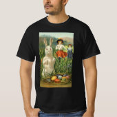 Happy Eastertide  Paasbunny en kinderen T-shirt (Voorkant)