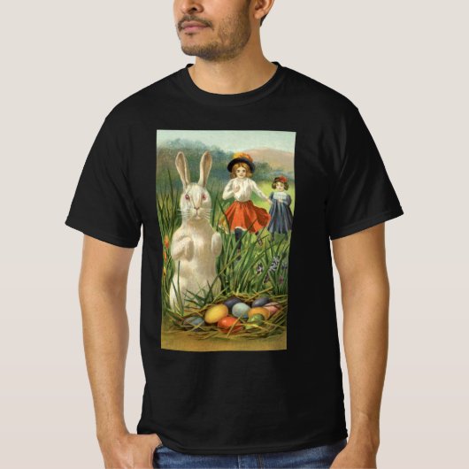 Happy Eastertide  Paasbunny en kinderen T-shirt (Voorkant)