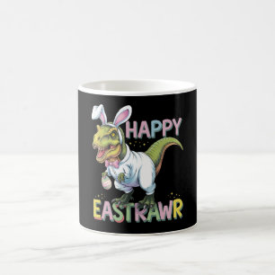 Happy Eastrawer T Rex Easter Dinosaur Bunny Egg Koffiemok