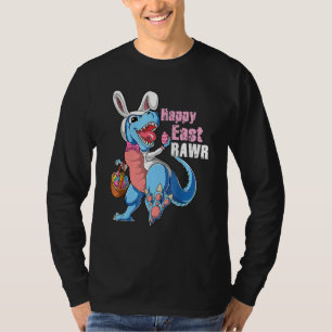 Happy EastRawr Bunny Trex Dinosaurus Paasei Cos T-shirt