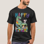 Happy Eastrawr Cute Trex Dinosaur Easter Bunny Egg T-shirt (Voorkant)