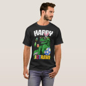 Happy Eastrawr Rex Dinosaur Easter Bunny Egg Costu T-shirt (Voorkant volledig)