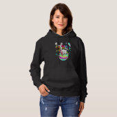 Happy Eastrawr Rex Dinosaur Easter Bunny Egg Kinde Hoodie (Voorkant volledig)