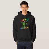 Happy Eastrawr Rex Easter Rex Dinosaur Bunny Kid D Hoodie (Voorkant volledig)