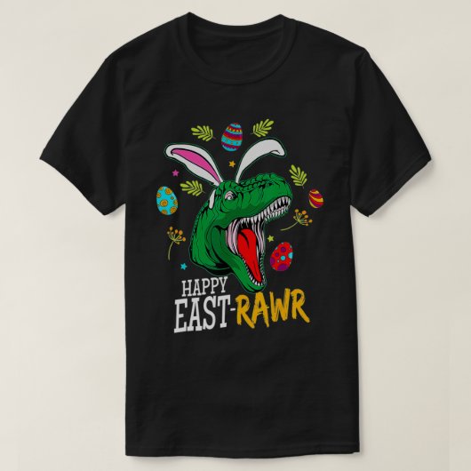 Happy Eastrawr T Re Dinosaur Easter Bunny Egg Boy T-shirt (Design voorkant)