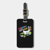 Happy Eastrawr T Rex Dinosaur Easter Bunny Egg Bagagelabel (Voorkant verticaal)
