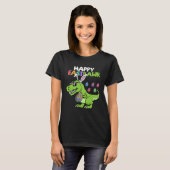 Happy Eastrawr T Rex Dinosaur Easter Bunny Egg Boy T-shirt (Voorkant volledig)