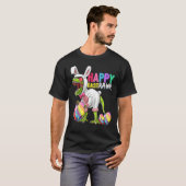 Happy Eastrawr T Rex Dinosaur Easter Bunny Egg Cos T-shirt (Voorkant volledig)