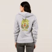 Happy Eastrawr | Vrouwenpitten Hoodie (Achterkant volledig)