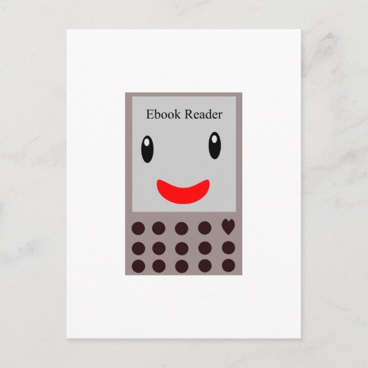 Happy Ebook Reader 1 Briefkaart (Voorkant)