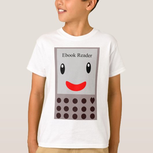 Happy Ebook Reader 1 T-shirt (Voorkant)