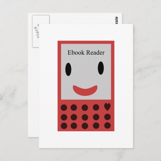 Happy Ebook Reader 2 Briefkaart (Voorkant / Achterkant)