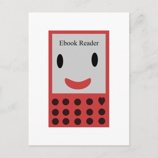 Happy Ebook Reader 2 Briefkaart (Voorkant)