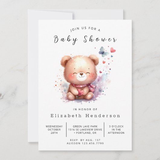 Happy Editable Beer Baby shower Kaart (Voorkant)