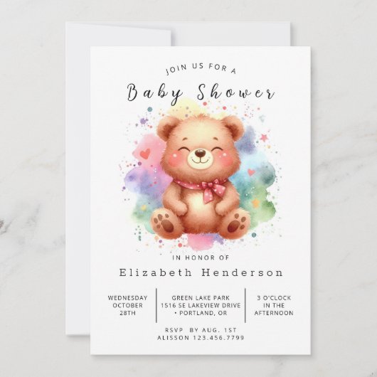 Happy Editable Beer Baby shower Kaart (Voorkant)