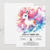 Happy Editable Horse Verjaardag Kaart (Voorkant / Achterkant)