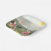 Happy Editable Picknick Verjaardag Kinder Tuin Boe Papieren Bordje (Gebogen)