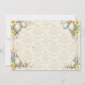 Happy Eeaster Cute Bunny Kaart (Achterkant)