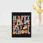 Happy eerste dag van schoolleraren Kinder terug na Kaart (Gele Bloem)