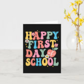 Happy eerste dag van schoolleraren Kinder terug na Kaart (Gele Bloem)