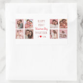 Happy Eerste Valentijnsdag Samen Sticker Foto (Tas)