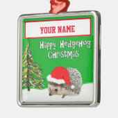 Happy Egel - Gepersonaliseerde kerstversiering Metalen Ornament (Links)