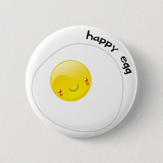 Happy Egg Buttom Ronde Button 5,7 Cm (Voorkant)