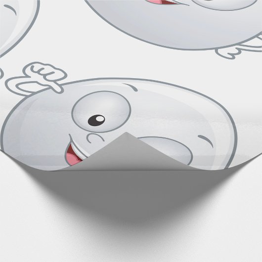 Happy Egg met een gezicht Cadeaupapier