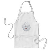 Happy Egg met een gezicht Standaard Schort (Voorkant)