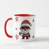 Happy Egg Nogg Elf Red Christmas Mok (Links)