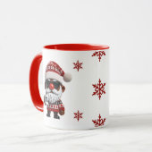 Happy Egg Nogg Elf Red Christmas Mok (Voorkant links)