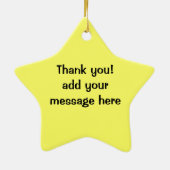 Happy Egg Tart Custard crust Chinese dessert Keramisch Ornament (Achterkant)