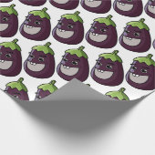 Happy Eggplant Cadeaupapier (Hoek)