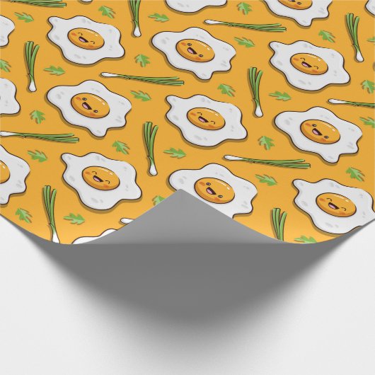 Happy Eggs Ontbijt Cadeaupapier (Hoek)