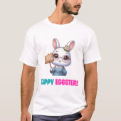 Happy Eggster - Grappige bloemen T-shirt (Voorkant)