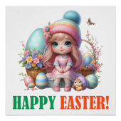 Happy Eggster - Land Perfect Poster (Voorkant)