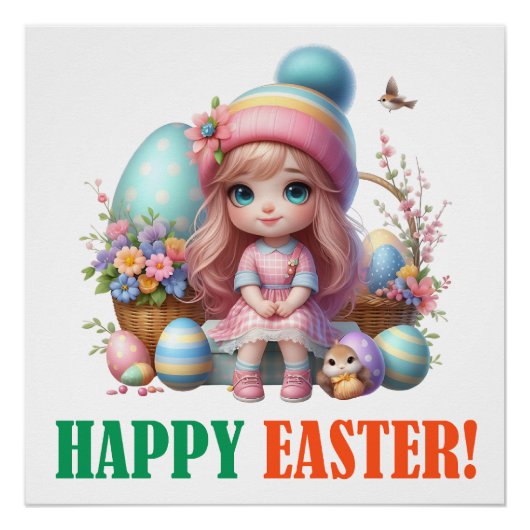 Happy Eggster - Land Perfect Poster (Voorkant)
