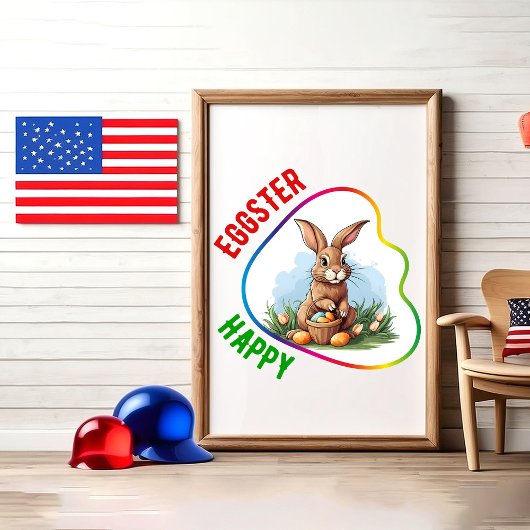 Happy Eggster - meisjes Perfect Poster