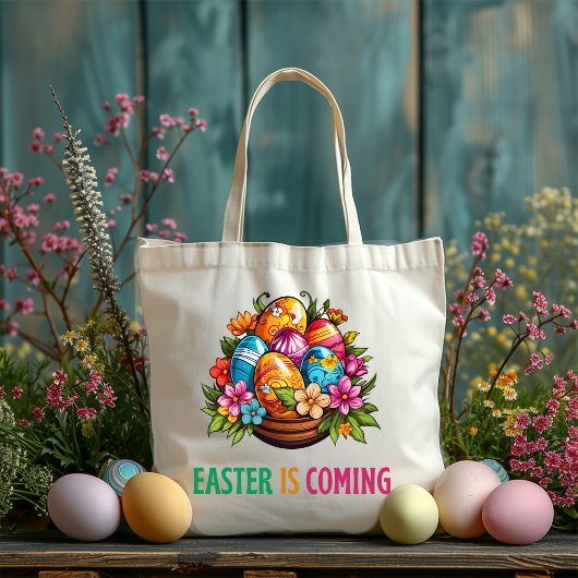 Happy Eggster - Paaseieren Hunt Tote Bag