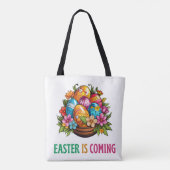 Happy Eggster - Paaseieren Hunt Tote Bag (Achterkant)