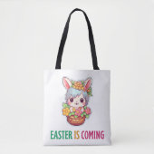 Happy Eggster - Paaseieren Tote Bag (Voorkant)