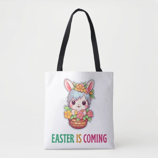 Happy Eggster - Paaseieren Tote Bag (Voorkant)