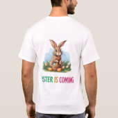 Happy Eggster - paashaas T-shirt (Achterkant)