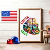 Happy Eggster - Vector Perfect Poster