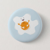 Happy ei ronde button 5,7 cm (Voorkant)