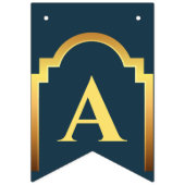 Happy Eid 2023 Navy Modern Eid Decoration Banner (Derde vlag)