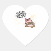 Happy Eid Adha Mubarak 2022. Hart Sticker (Voorkant)