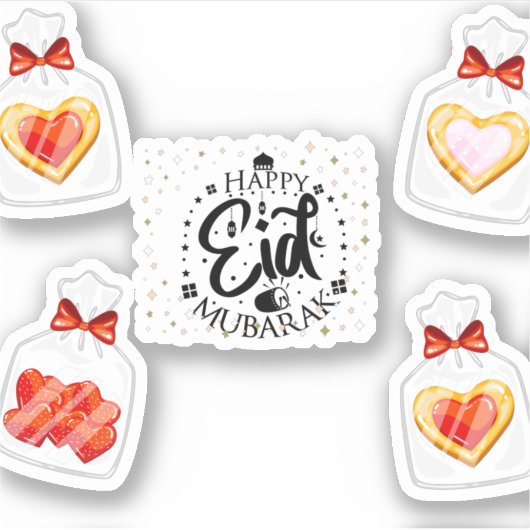 Happy Eid Adha Mubarak 2022. Sticker (Voorkant)